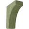 Ekena Millwork 3 1/2"W x 8"D x 10"H Clarksville Wood Vintage Decor Bracket, Restoration Green BKTWD04X08X10CVGR - alternate 1